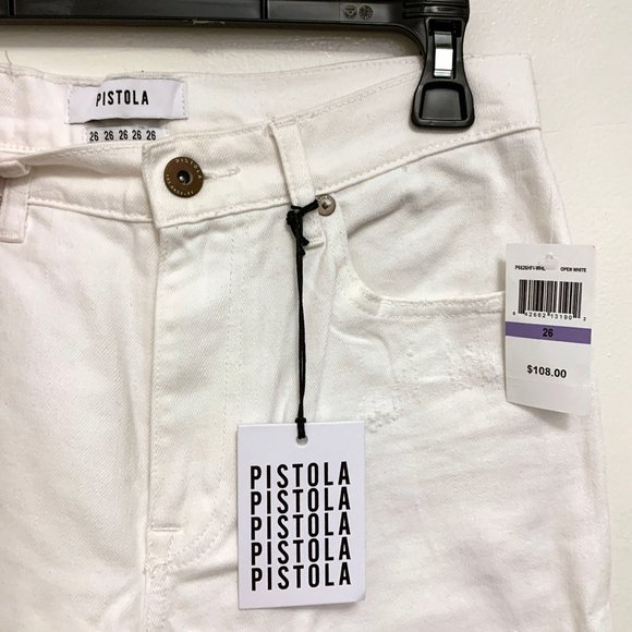pistola Denim - Pistola white Presley girlfriend jeans, 26